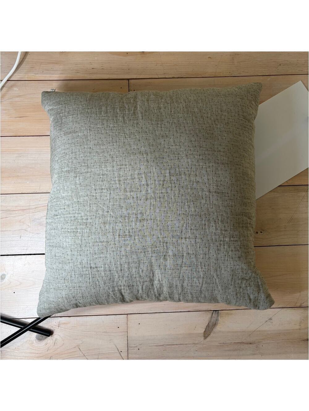 Hearth & Hand with Magnolia NWOT Gauze Stitch Pin Dot Euro Pillow 26x26 Gray